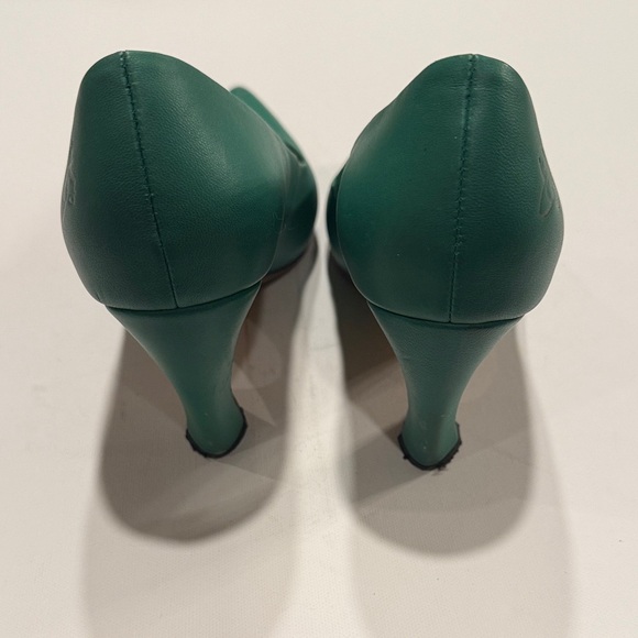 John Fluevog Teal Women's Heels - Picture 3 of 7